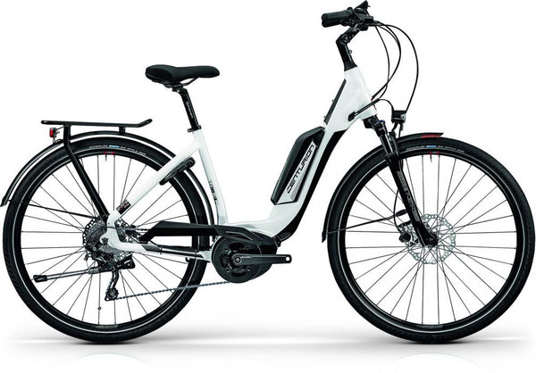Centurion E-Fire City R850.28 EP2 Polarweiß S 43cm - E-Bike mit Bosch Performance Line Gen3, 500Wh Akku, Shimano Deore 10-Gang, SR Suntour NCX-D Federgabel