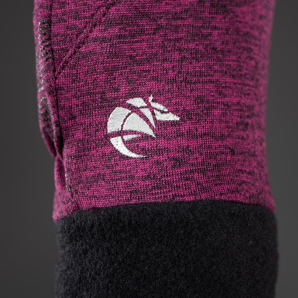 CHIBA Allround Light - Radhandschuhe, Polartec-Fleece, Touchfunktion, violett, Gr. L