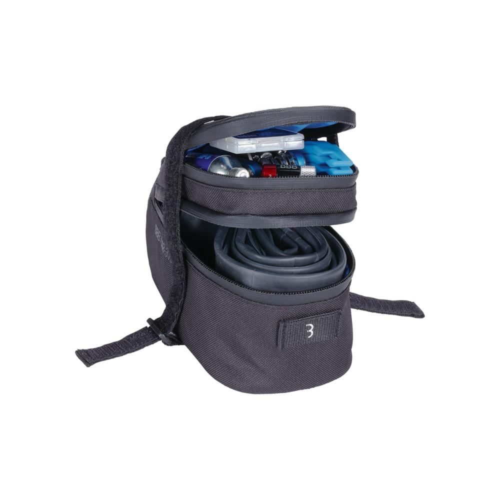 BBB Cycling Satteltasche EasyPack 16x9x10cm 0,75L schwarz - kompakter Stauraum unter dem Sattel