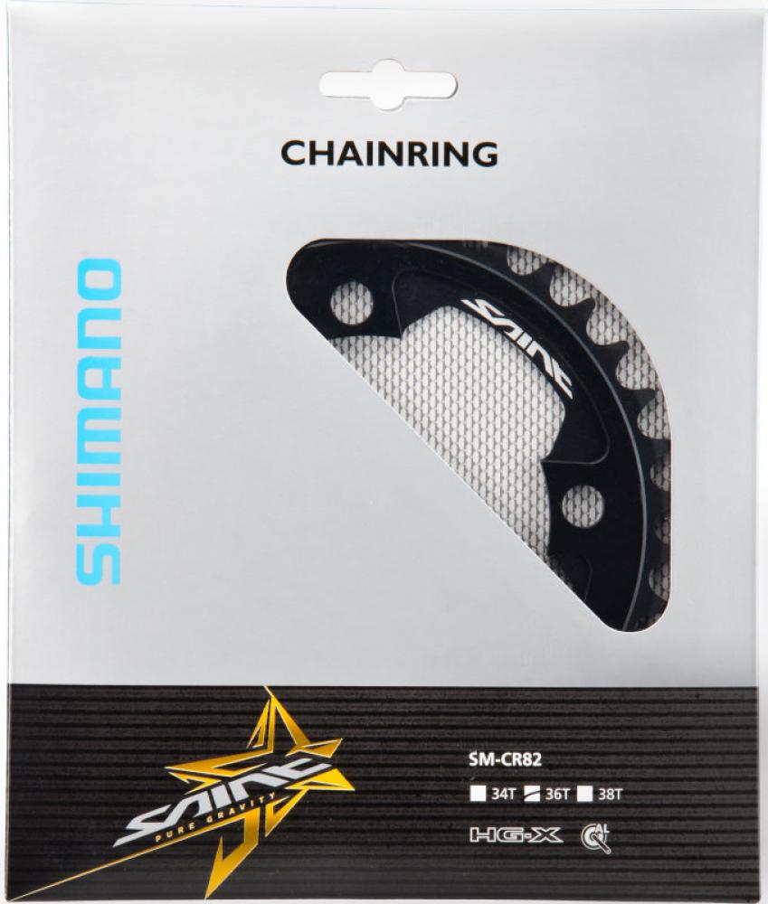 Kettenblätter SAINT FC-M820/M825, 36 Zähne, 104 mm, Schwarz, Aluminium
