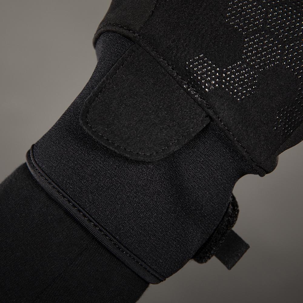 Chiba Winter-Vollfingerhandschuh Classic Schwarz mit Klettverschluss - unisex, winddicht & Thinsulate-Futter (Größe L)