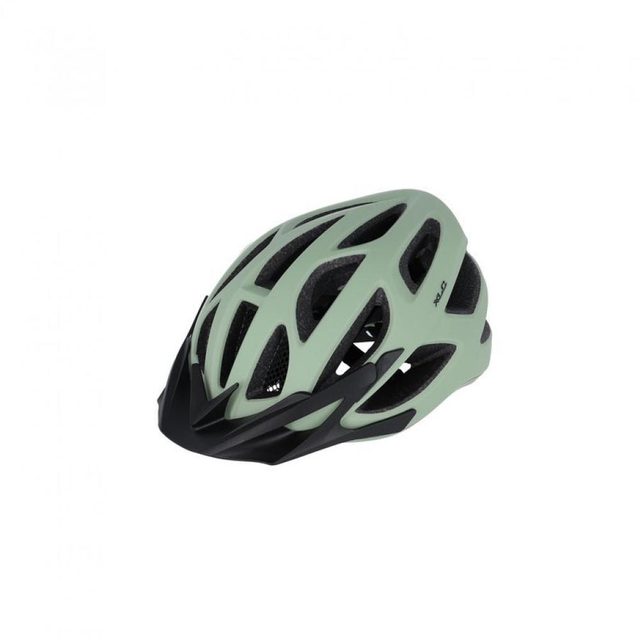 XLC BH-C33 Fahrradhelm 54-58 cm light mint/schwarz - Inmold, Visier, 24 Lüftungen, Insektennetz