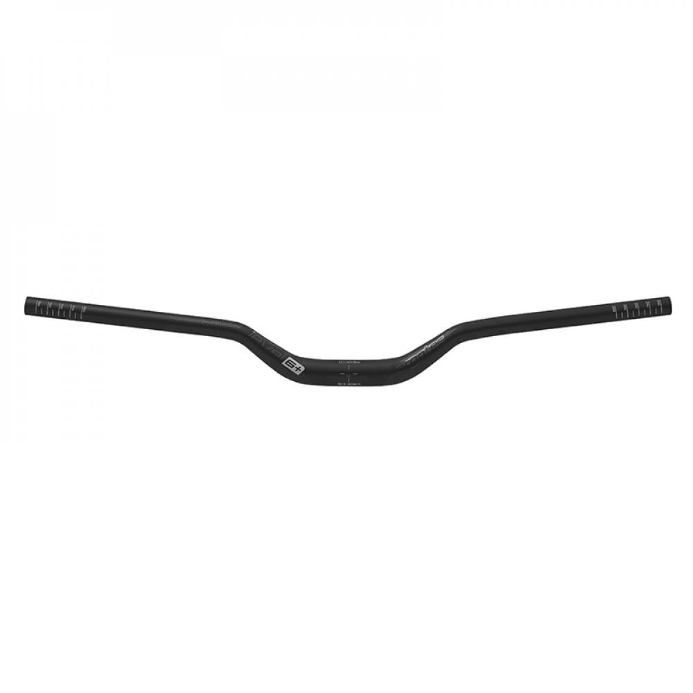 ergotec Lenkerbügel Riser Bar 50 i Alu Ø 31 - 8 mm 780 mm breit 50 mm Rise 12° Backsweep schwarz sandgestrahlt Level 6+ - 31.8 mm