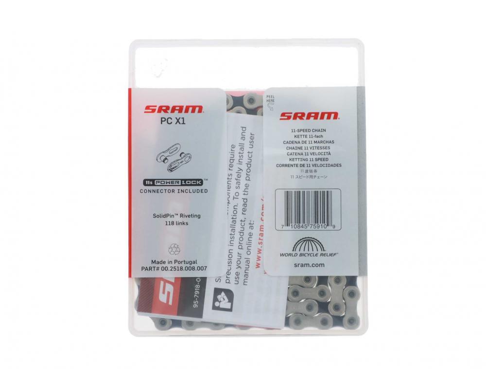 SRAM Kette PC X1 11-fach, inkl. PowerLock, 118 Glieder - 11-fach
