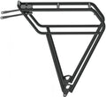 Schwarzer Tubus FAT Gepäckträger für 26-28 Zoll Fatbikes, stabil und robust.