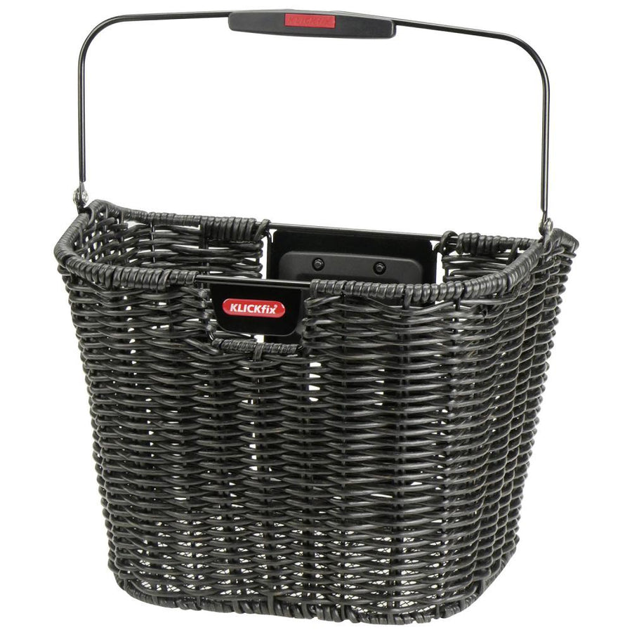 KLICKfix Fahrradkorb Structura Retroschwarz 25x34x27 cm