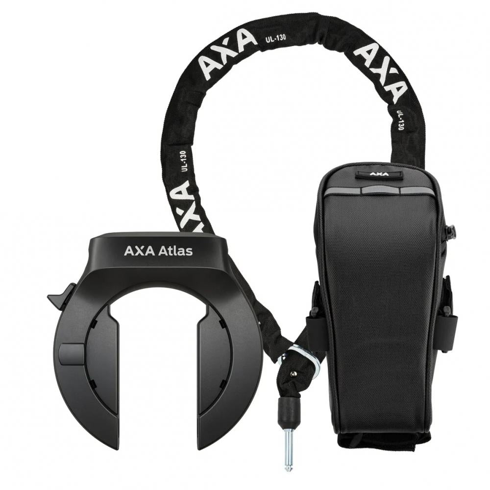 tasche für fahrradschloss axa Atlas Rahmenschloss Set mit ULC 130 Einsteckkette und Satteltasche Größe:S/7 Diamant Herrenrad Modell EH size:173cm