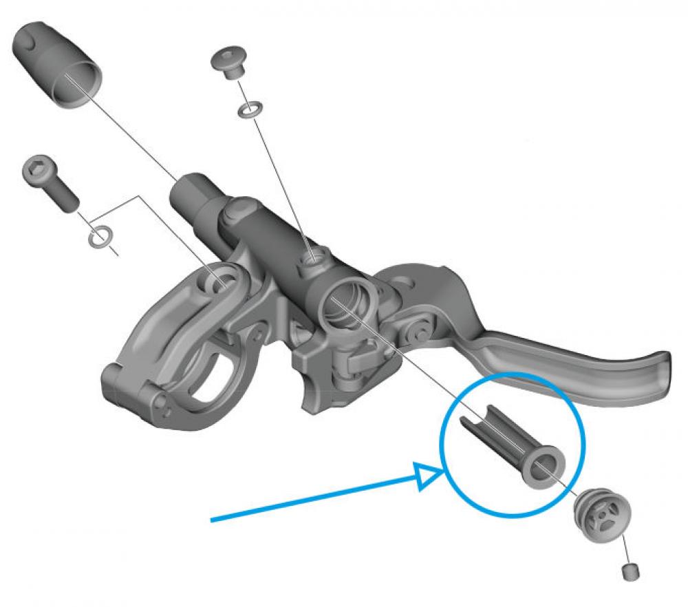 SHIMANO Membran BL-M4100 - Ersatzmembran für BL-M4100 Bremshebel, 11 g