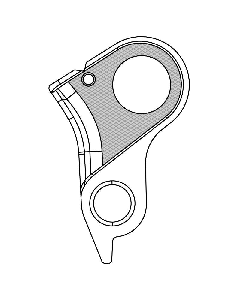 Marwi Schaltauge GH-311 für Cube Fahrräder - Aluminium, inkl. Schrauben, auf Karte