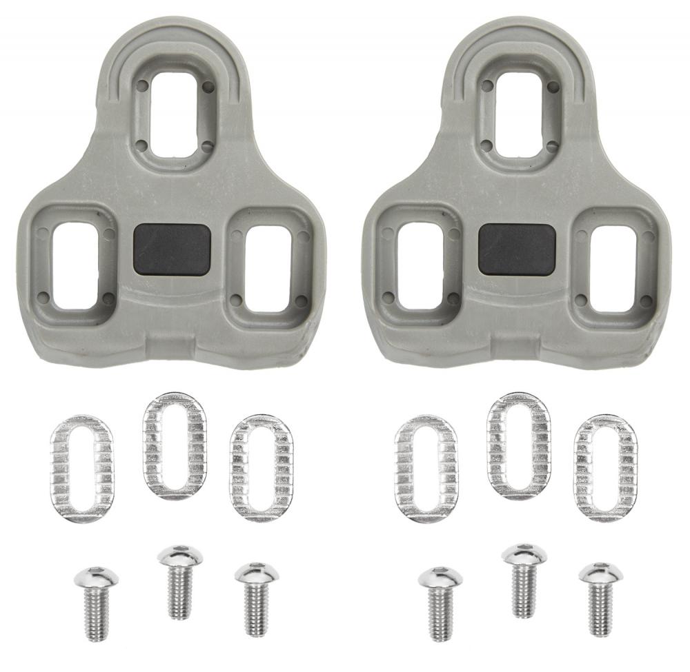M-WAVE Cleat L Schuhplatten-Set - kompatibel mit Look KEO Klickpedalen