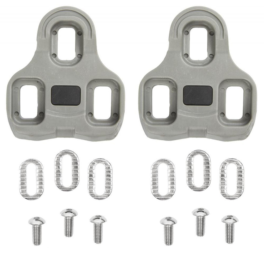 M-WAVE Cleat L Schuhplatten-Set - kompatibel mit Look KEO Klickpedalen
