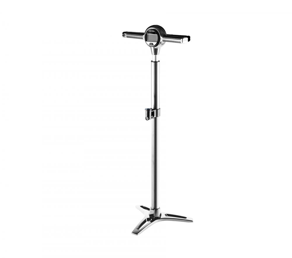 Crankbrothers Klic Standpumpe digitales Manometer silber