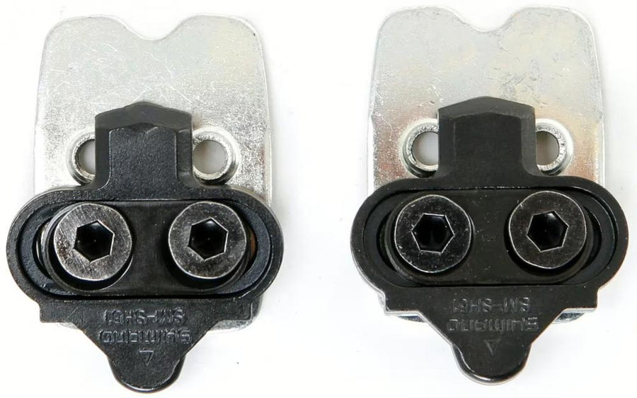 Shimano SPD Schuhplatten SM-SH51 mit Schrauben und Gegenplatte - Sicherer Klick für SPD-Pedale