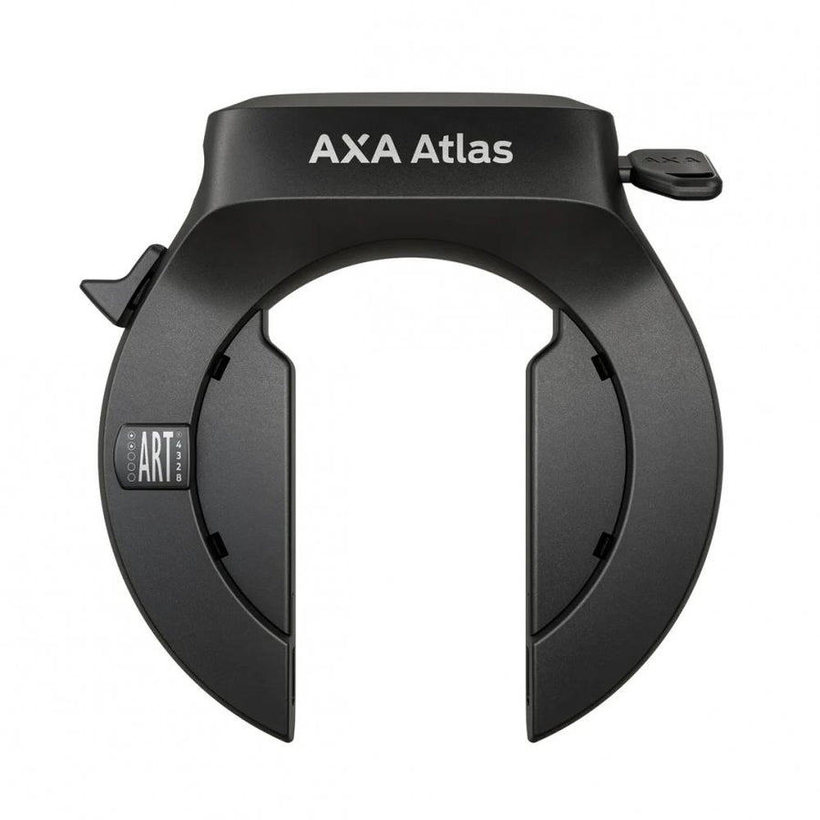 Axa Atlas Rahmenschloss 58 mm Schwarz - Hochsicherheits-Fahrradschloss mit Stahlbügel (direct mount )