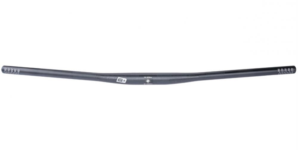 Ergotec Lenker Flat Bar 6+ 31.8mm 800mm schwarz sand AL7050 T76 Rise 5mm Back-Sweep 12° Safety Level 6+ MTB stabil leicht