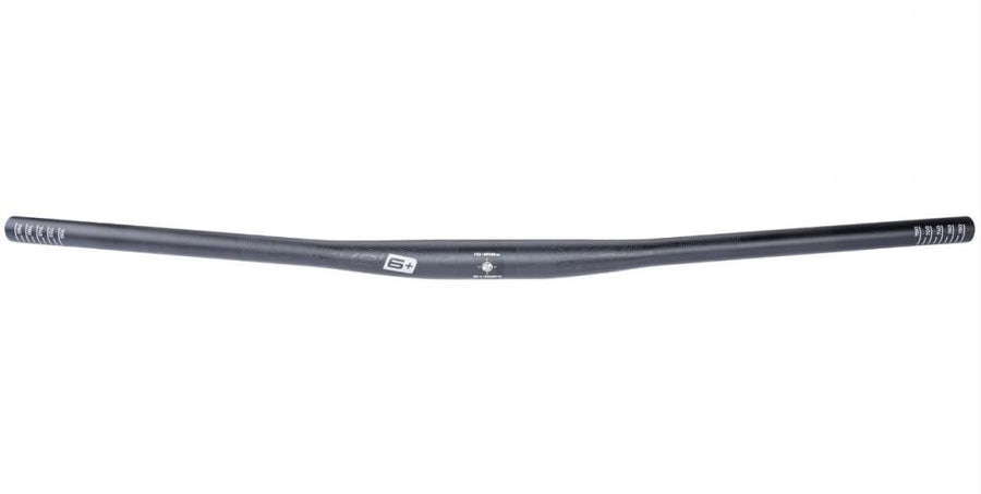 Ergotec Lenker Flat Bar 6+ 31.8mm 800mm schwarz sand AL7050 T76 Rise 5mm Back-Sweep 12° Safety Level 6+ MTB stabil leicht