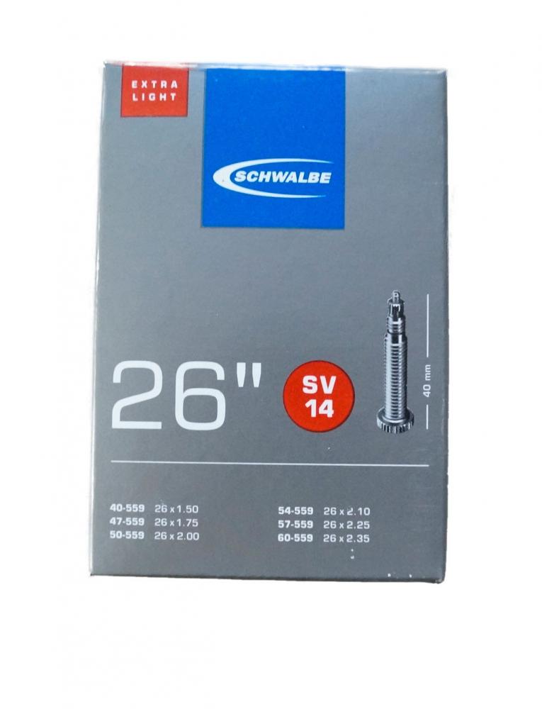 Schwalbe 2x Schlauch SV14 extra leicht (40/60-559) - 26 Zoll