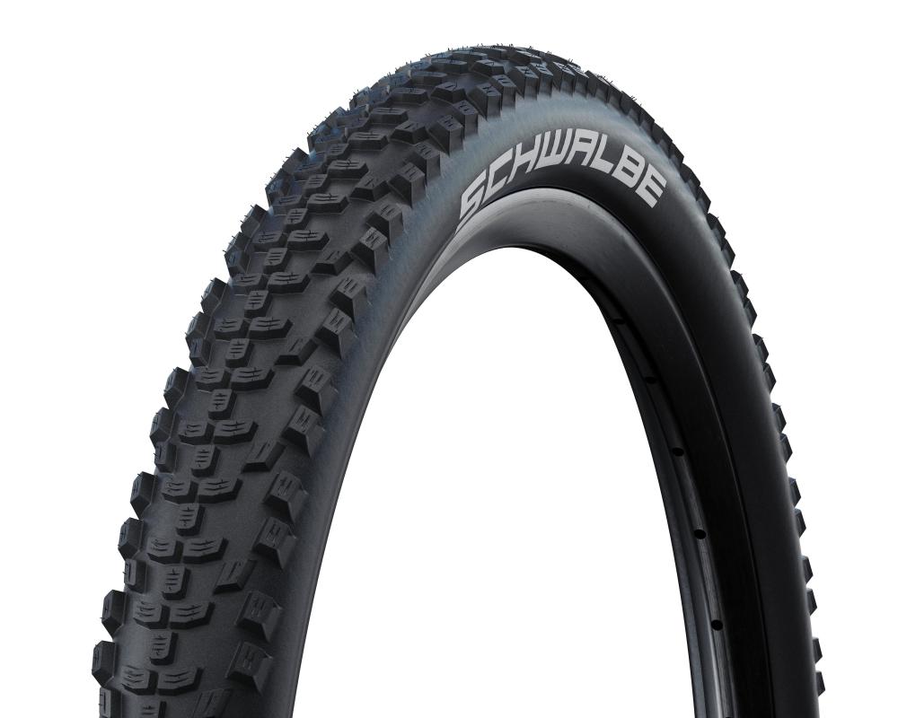 Schwarzer Schwalbe Smart Sam Active Line MTB Allround Drahtreifen 47-203 mit griffigem Profil für vielseitigen Einsatz.