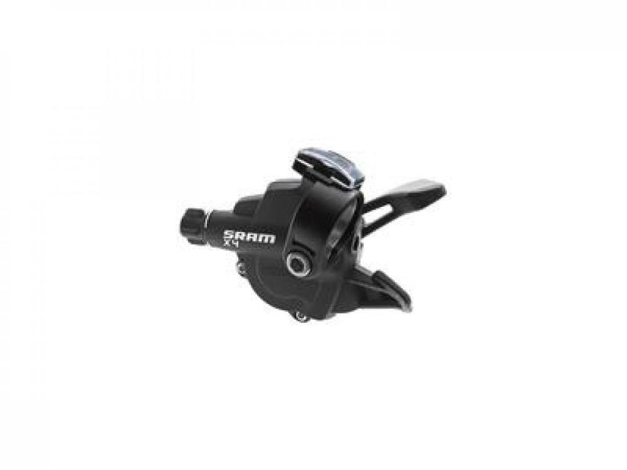 SRAM Trigger X.4 8-fach Schalthebel vorne schwarz für präzise 3x8-Gang-Schaltperformance.