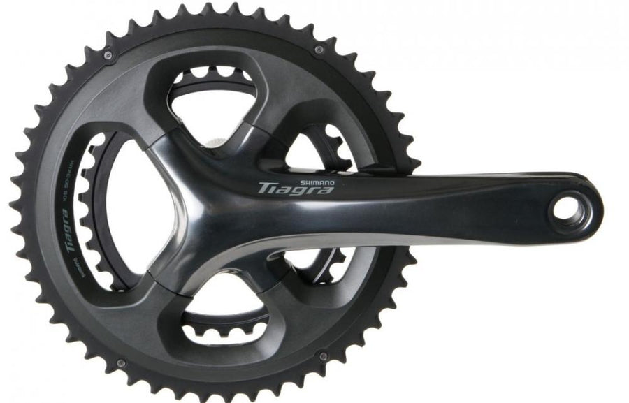 SHIMANO Kurbelgarnitur TIAGRA FC-4700 Kurbelgarnitur - 10-fach, 172,, 5 mm, 48-34 Zähne, 34 Zähne, Grau