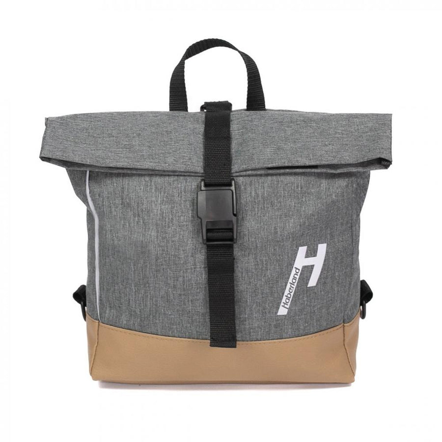Haberland Lenker-Bike-Rucksack Keep Rollin' grau - flexible Lenkertasche & Rucksack in moderner Ausführung