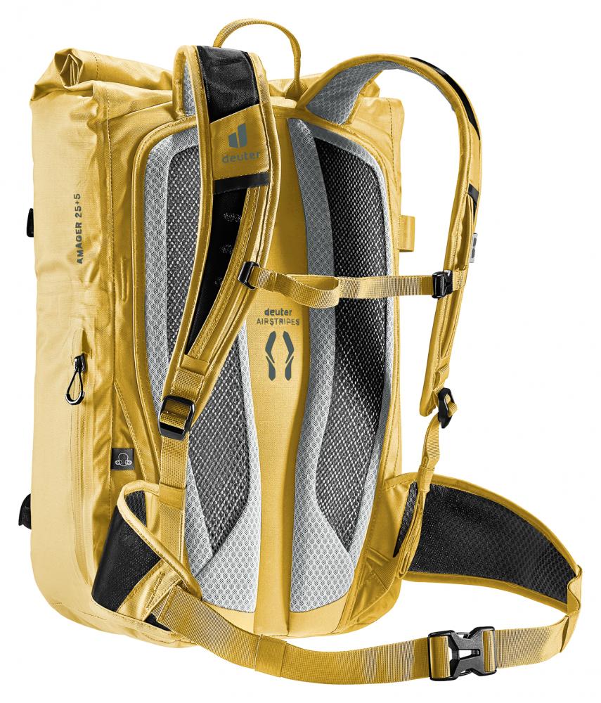 Deuter Amager 25+5 Fahrradrucksack wasserdicht 25 L Dune - Ergonomischer Pendler-Rucksack