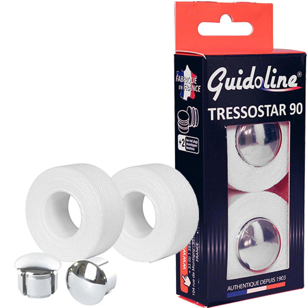 Lenkerband Tressostar 90 Karton Mit Stopfen Baumwolle Weiß