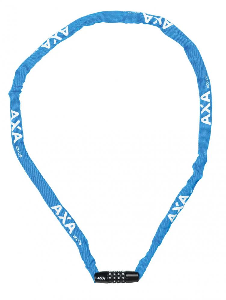 Axa Rigid RCC 120/3 - Schloss - 5 Kombinations-Kettenschloss - Blau 1.200 mm Länge Ø 3 5 mm Zahlencode