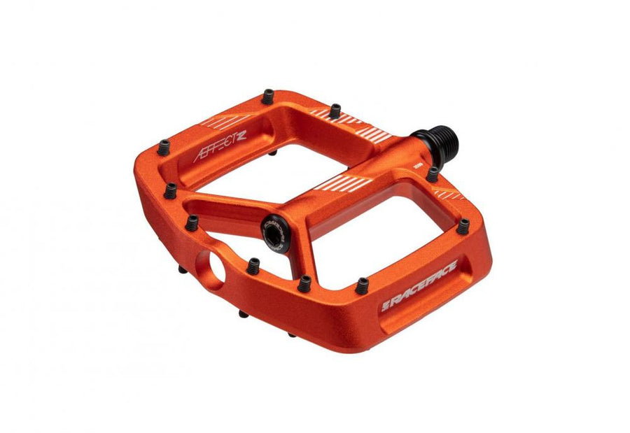 Race Face Aeffect R Plattform-Pedal, orange - griffiges MTB-Pedal für Trail & Enduro