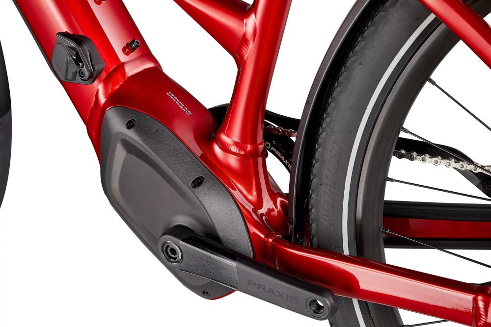 VADO 5.0 ST NB E-Bike in Red Tint/Silver Reflective - Größe L - E-City Bike