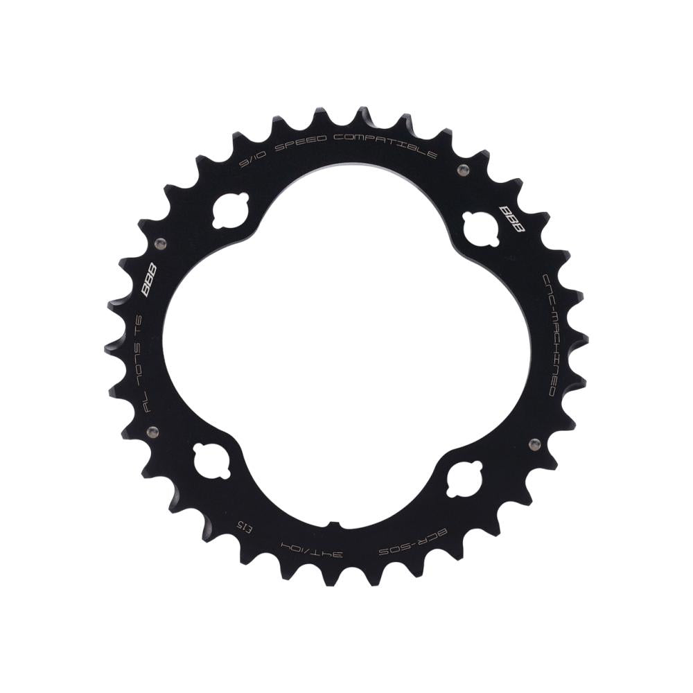 BBB Cycling BBB Kettenblatt MTBGear comp. 3x10 34T/104mm anthrazit - präziser Antrieb für MTB