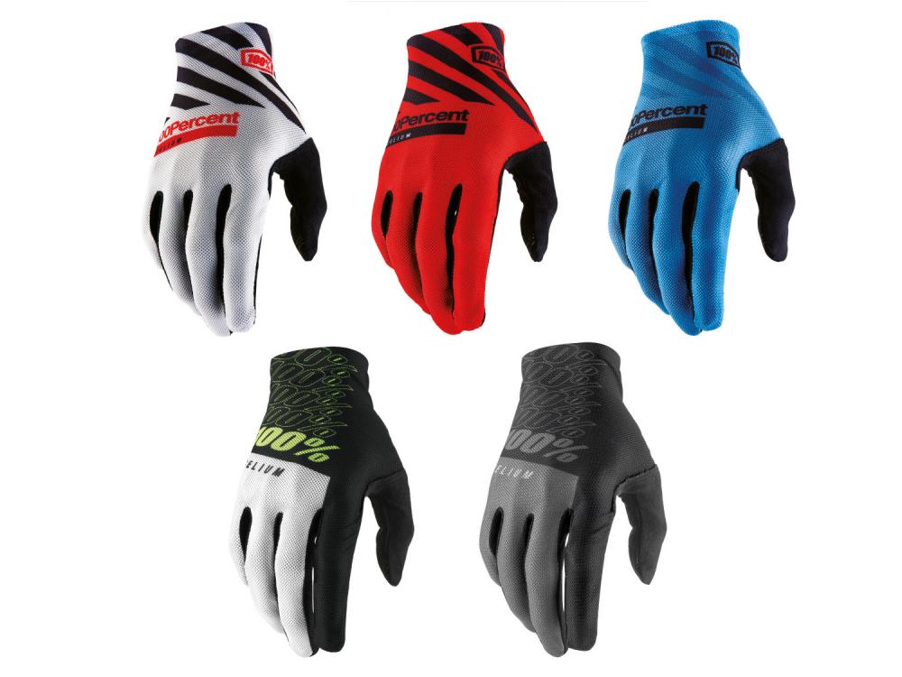 100% Celium Gloves M Racer Red - ultraleichte MTB-Handschuhe mit maximalem Grip