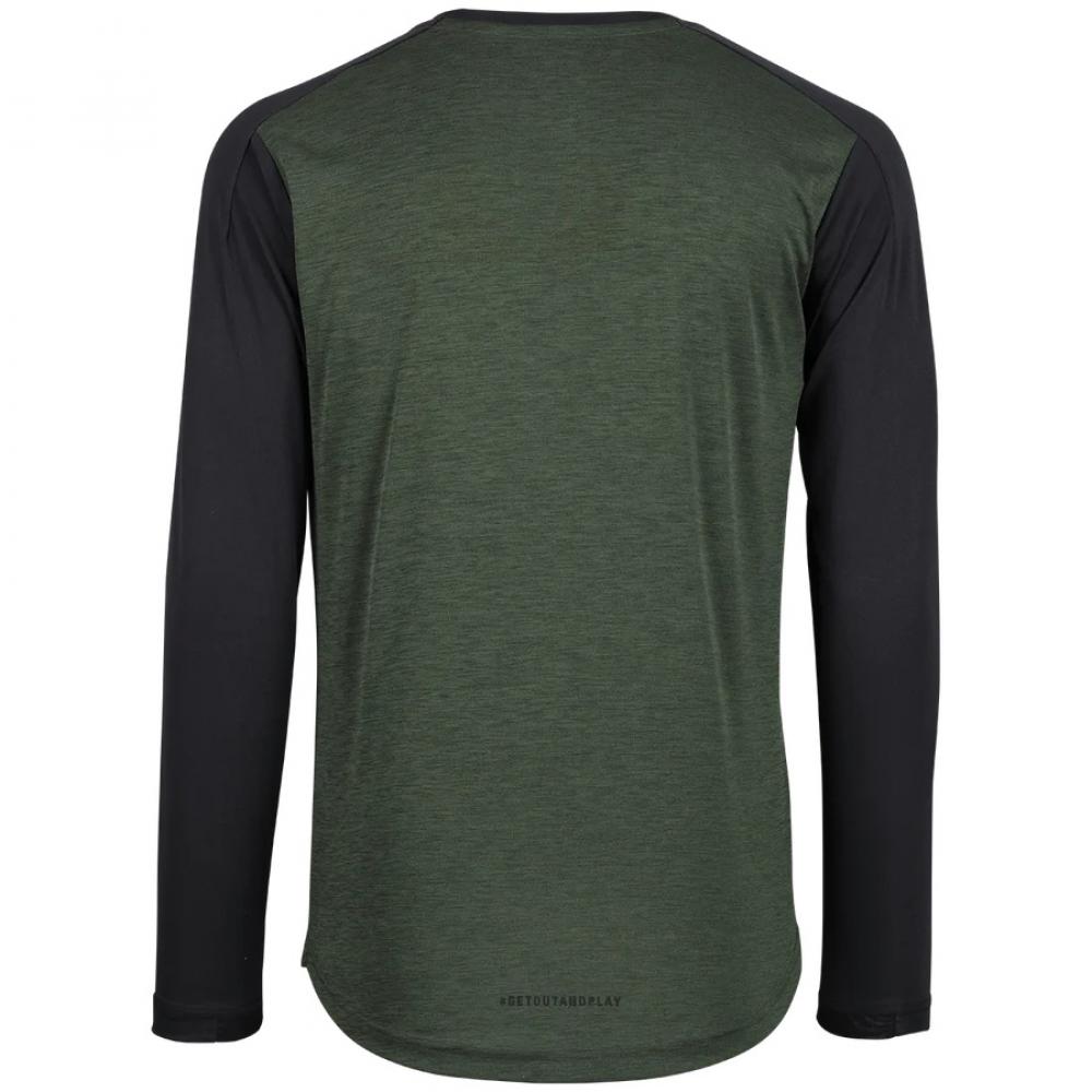 IXS Sports Division iXS Flow X Kids Long Sleeve Jersey KL Olive/Black - atmungsaktives Kinder-Bikejersey
