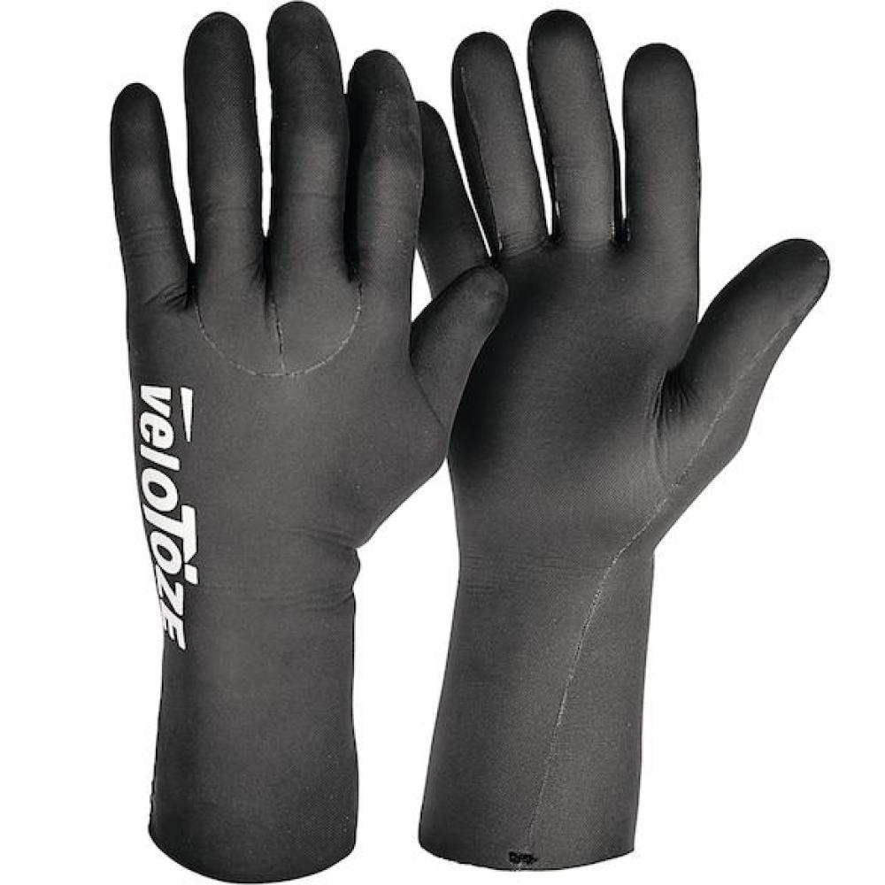 VeloToze Handschuhe wasserdicht L schwarz - warme, wind- & wasserdichte Radhandschuhe