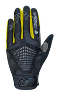 CHIBA Gel Performer - Radhandschuhe kurz, schwarz/neongelb, S, Gelpolster & Touchfinger