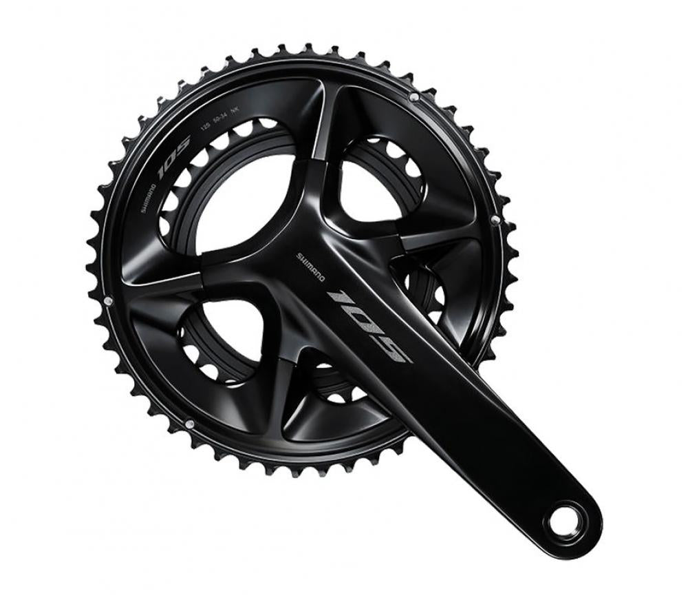 SHIMANO Kurbelgarnitur 105 FC-R7100, schwarz, 50-34 Zähne