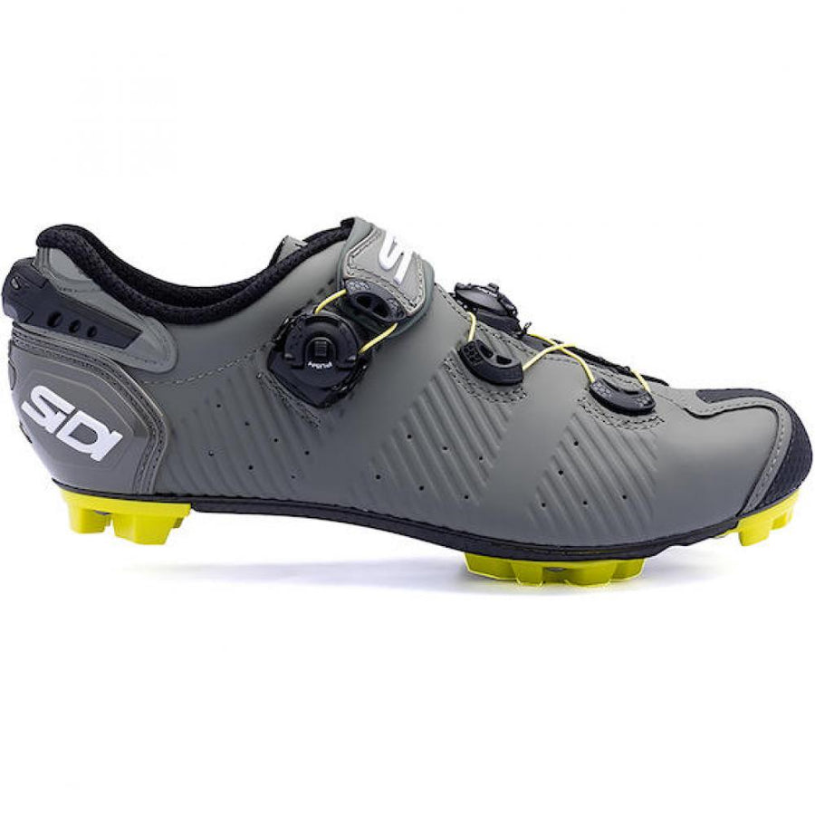 Sidi MTB Drako 2S SRS military/yellow 43,5 - ultrasteifer Carbon-MTB-Schuh für maximale Performance