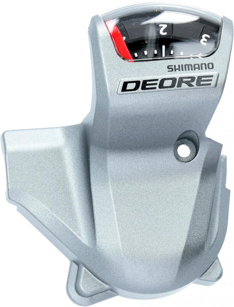 SHIMANO Ganganzeige Links SL-T610-S - mechanische Anzeige für Schaltgriff, Silber