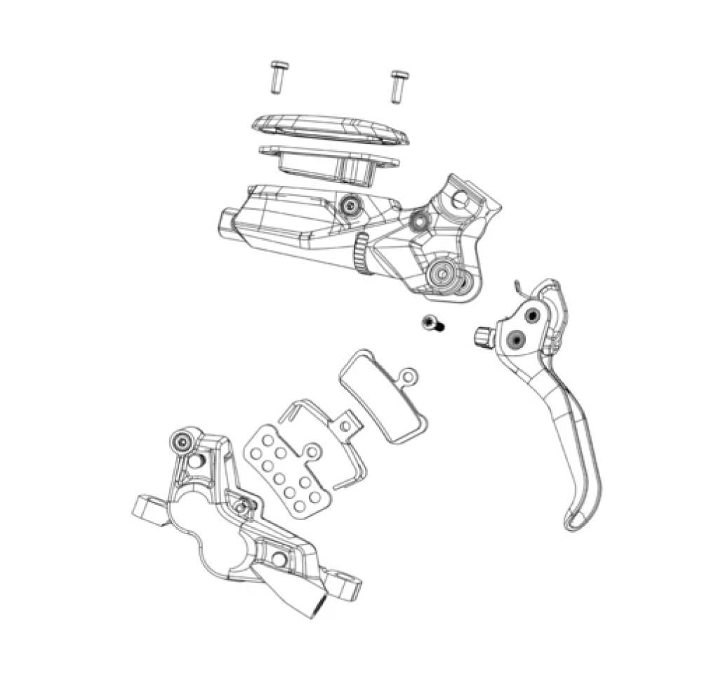 SRAM Kolben-Kit für Bremssattel Rival AXS E1 - Original Ersatzteil - Bremssattelkolben-Kit