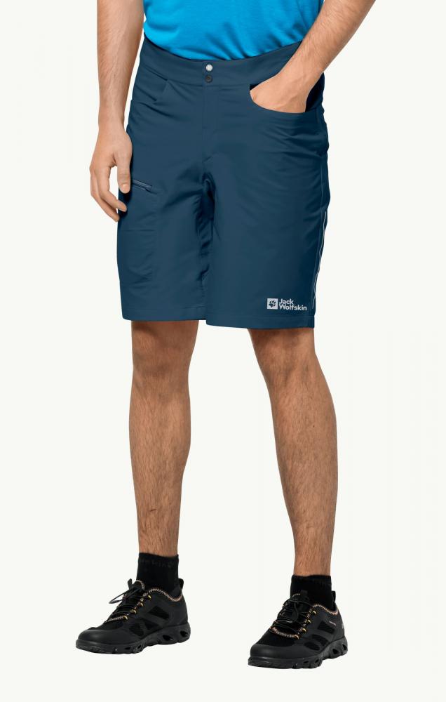 Jack Wolfskin Tourer Shorts M Synthetic Fiber Shorts Dark Sea Größe 54