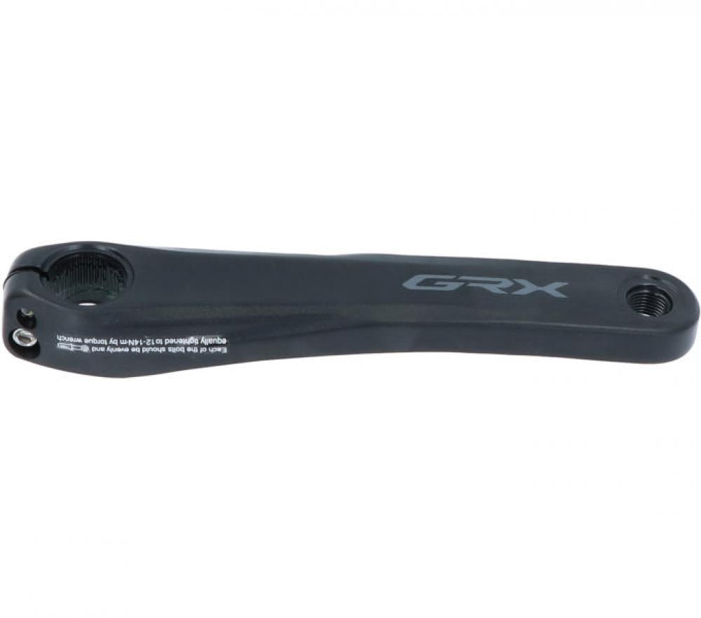 Shimano GRX FC-RX600 Kurbelarm links in Schwarz, 172,5 mm Länge für Gravel-Fahrräder.