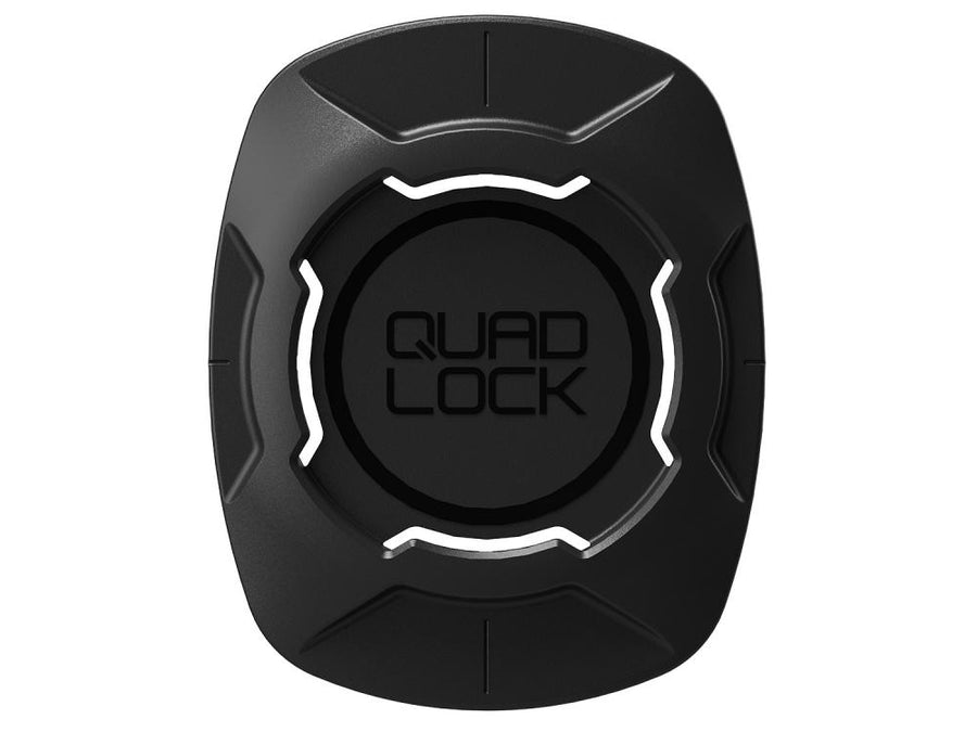 Quad Lock Universal Adapter V3 Schwarz mit 3M VHB Klebepad, kompatibel mit allen Twist-Lock-Halterungen.