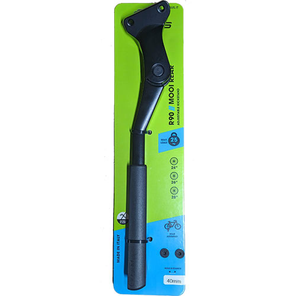 Ursus Mooi Rear Hinterbauständer schwarz, verstellbar 24-28 Zoll, 40mm Lochabstand, max. 25kg Last.
