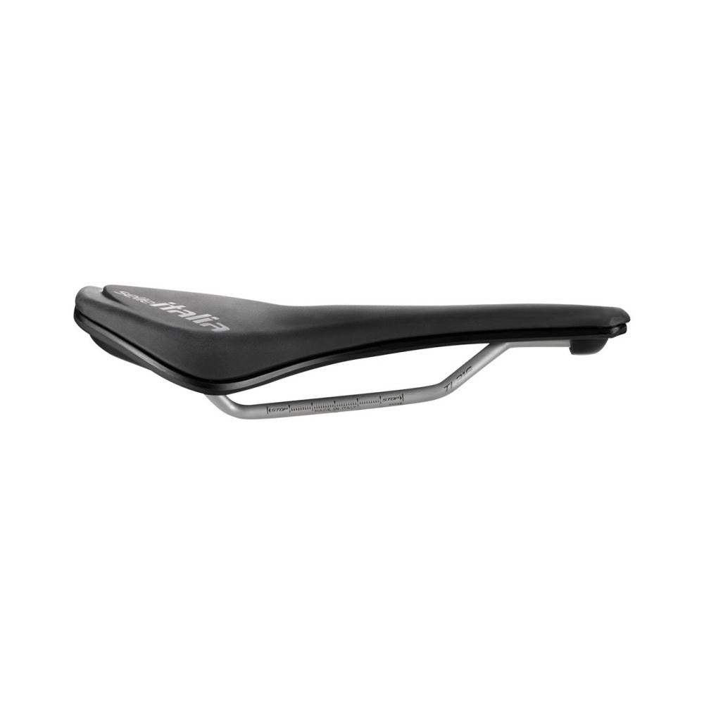Selle Italia Model Y Superflow L2 black - ergonomischer Rennrad- und Gravel-Sattel mit 142 mm Breite, flexibler Komposit-Schale, Superflow-Aussparung