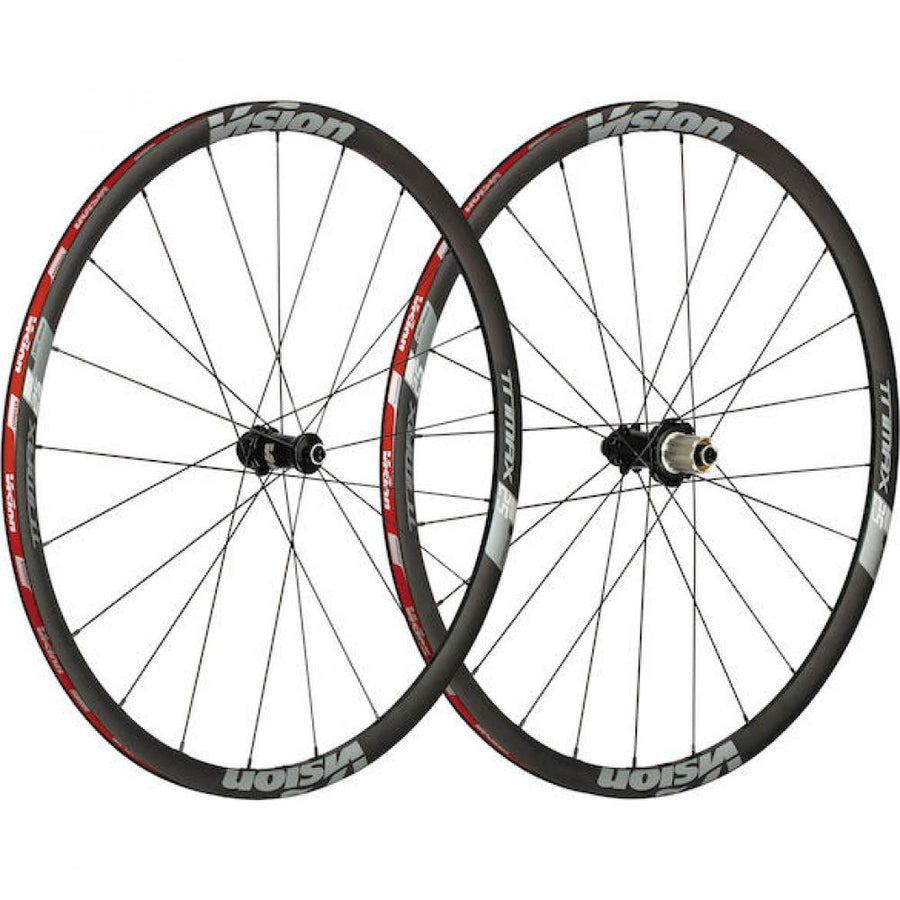 Vision Laufradsatz Trimax 25 Disc Clincher 622x17 mm Schwarz - schneller Allround-Disc-Laufradsatz
