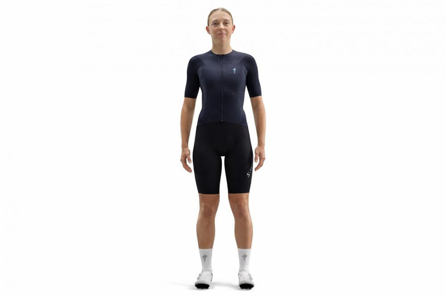 S-Works Race Jersey SS Damen Dunkelblau Größe S - Kurzarm Rennrad Trikot - Radtrikot