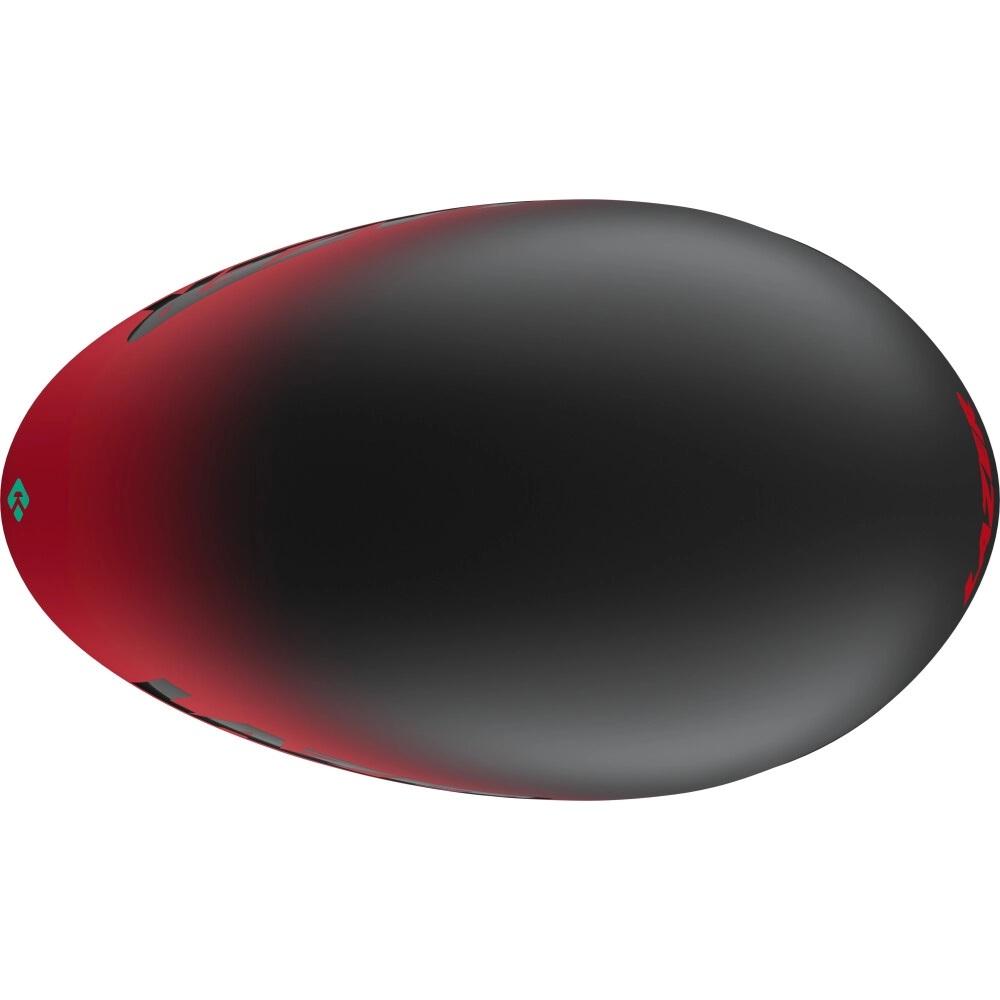 LAZER Helm Volante KinetiCore Triathlon/Zeitfahren Matte Black Red (S) - maximal aerodynamischer Zeitfahrhelm