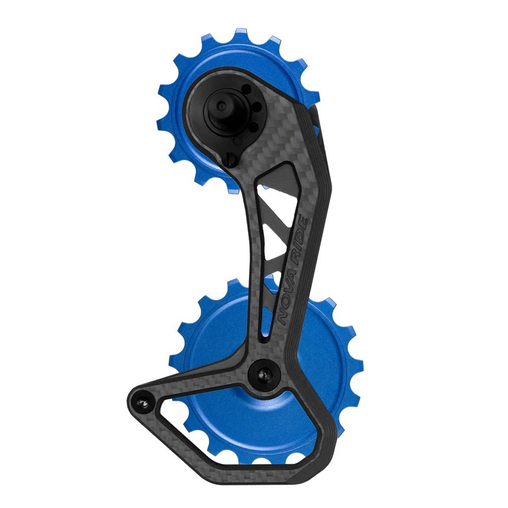 Nova Ride CCD EVO S 12-fach Schaltwerkskäfig Blau - Keramik OSPW für Shimano Ultegra/Dura-Ace