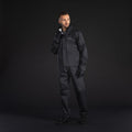 CHIBA Rainjacket - wasserdichte, atmungsaktive Fahrrad-Regenjacke schwarz 4XL