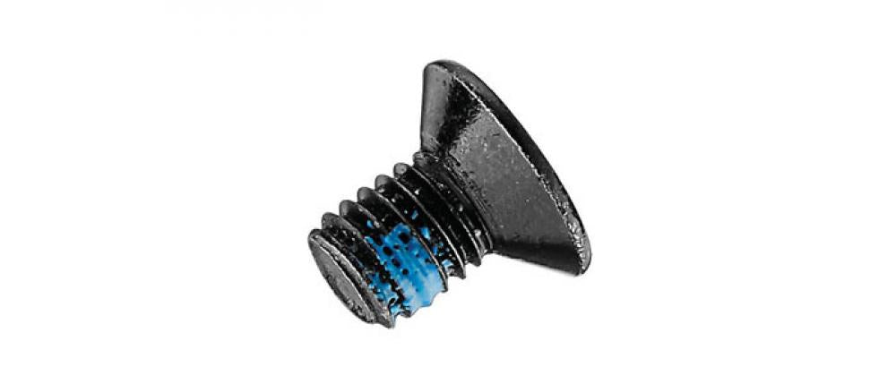 Schwarze Schraube mit blauer Gewindesicherung für Marwi Schaltauge GH-277, passend für Scott.